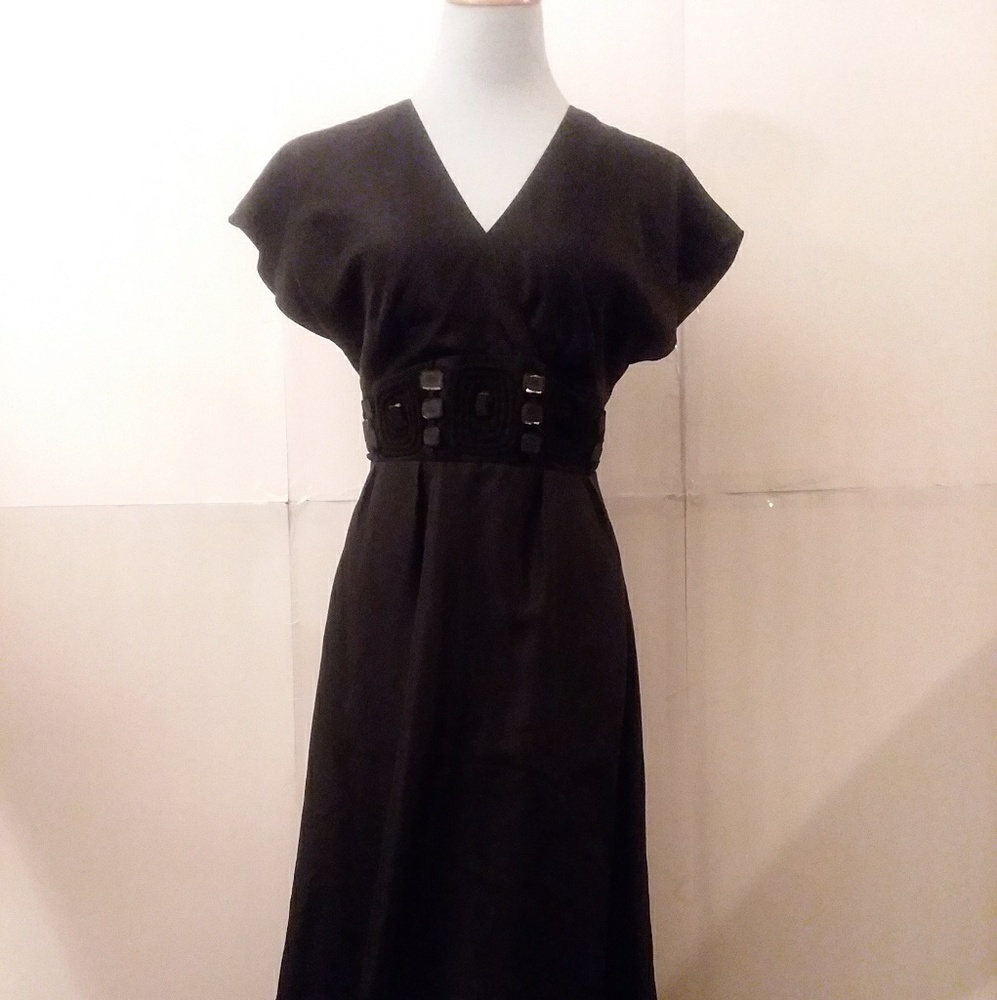 Ellen Tracy Silk Empire LBD Dress Size 4